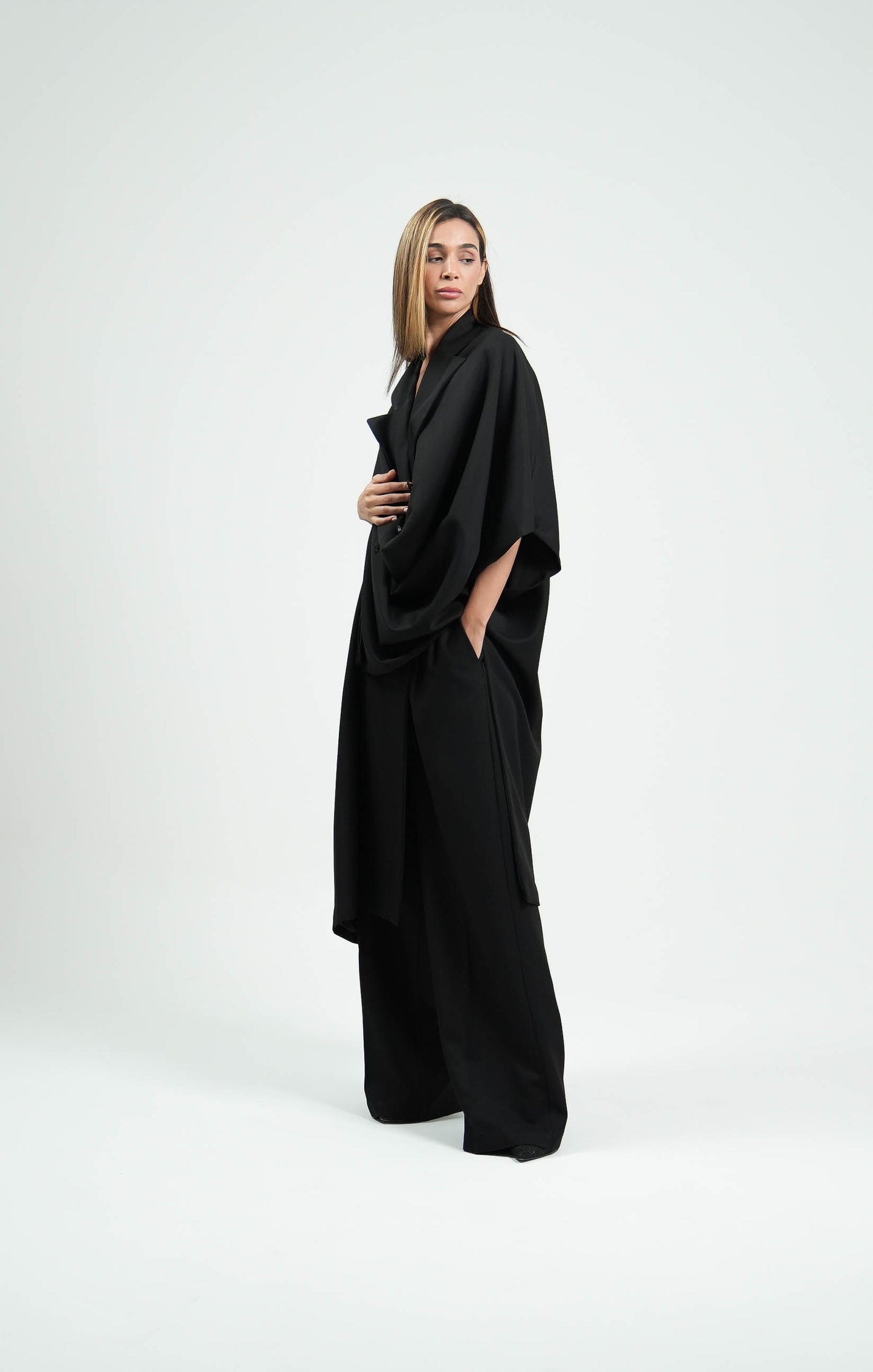 Blouse en popeline brodée