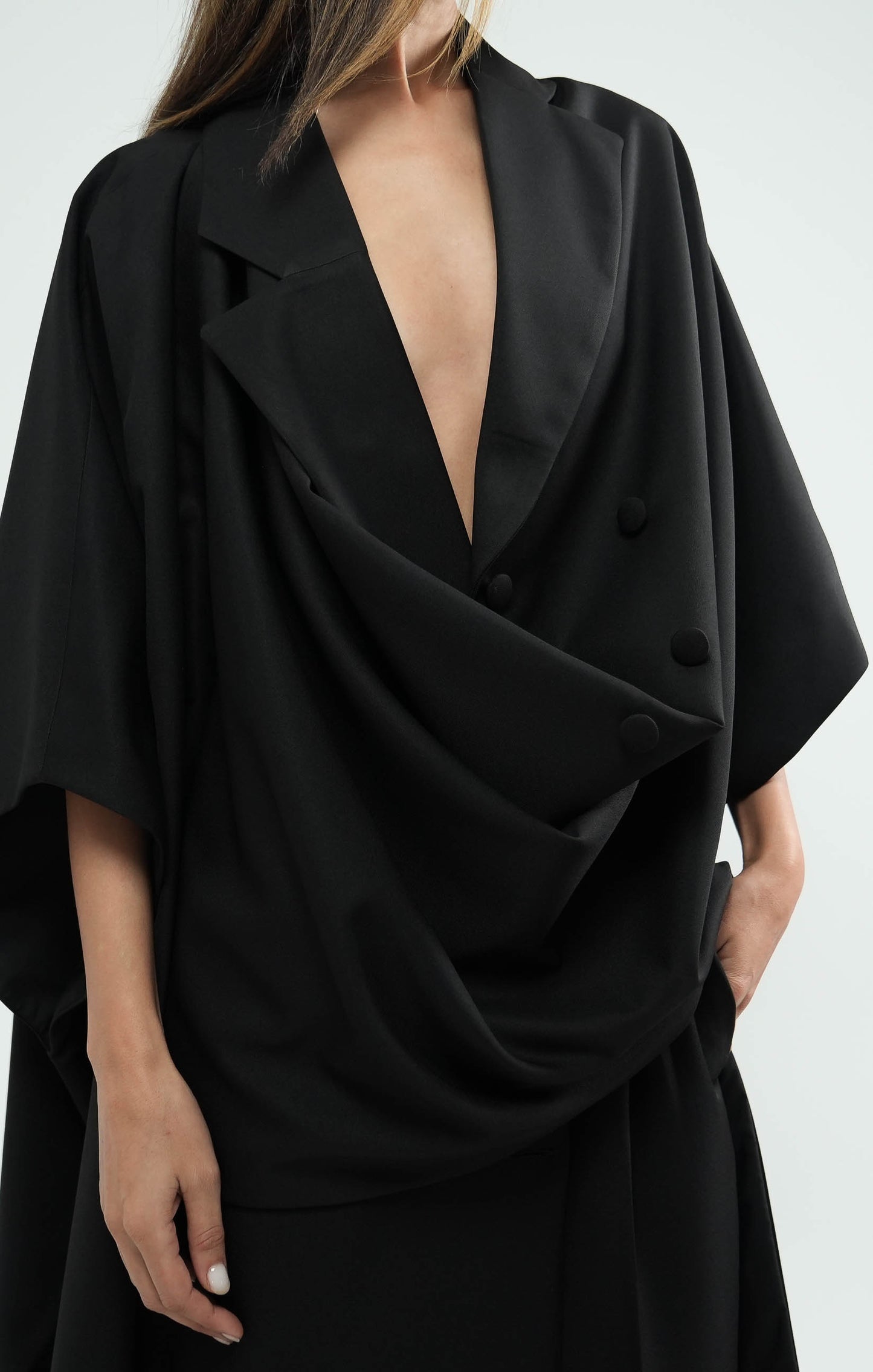 Blouse en popeline brodée