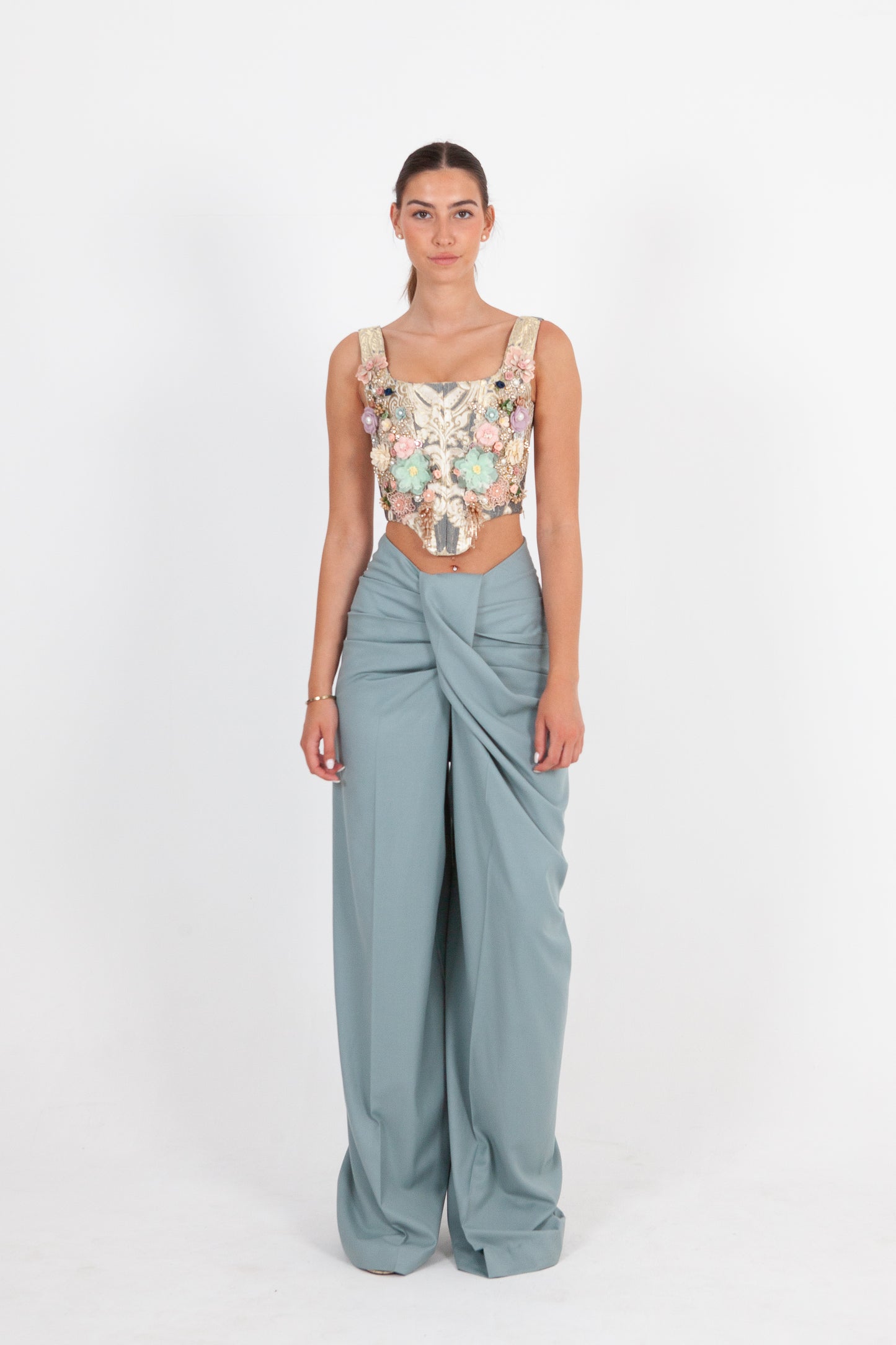 Pantalon drapé