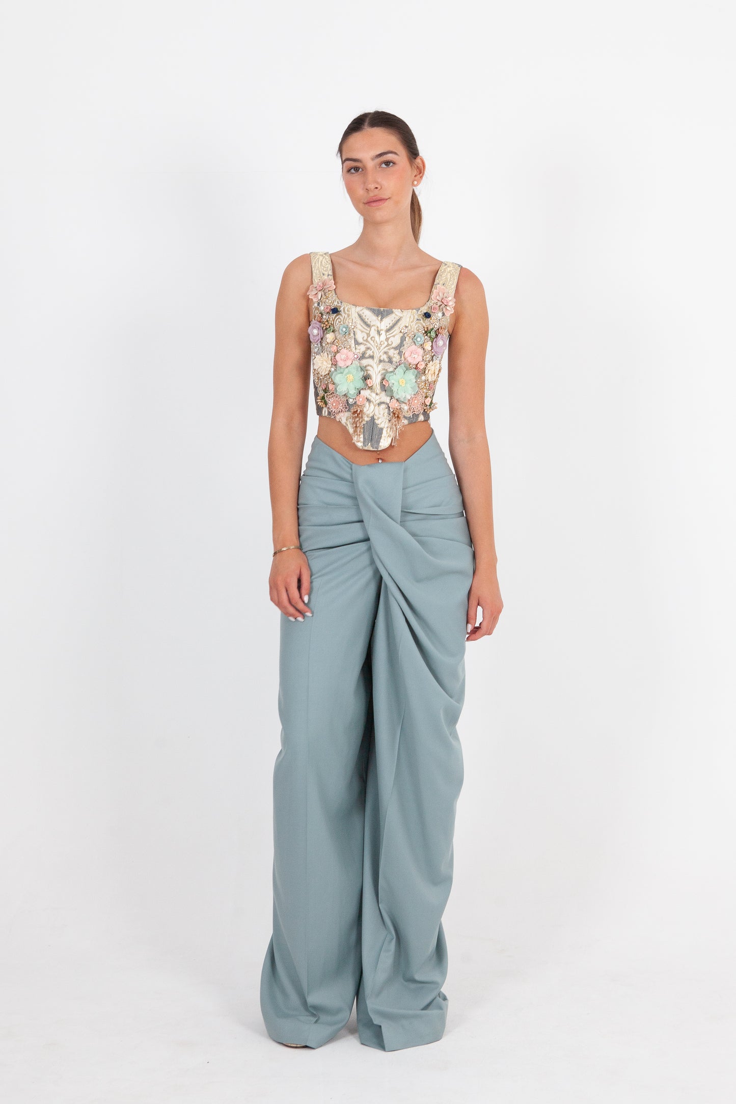 Pantalon drapé
