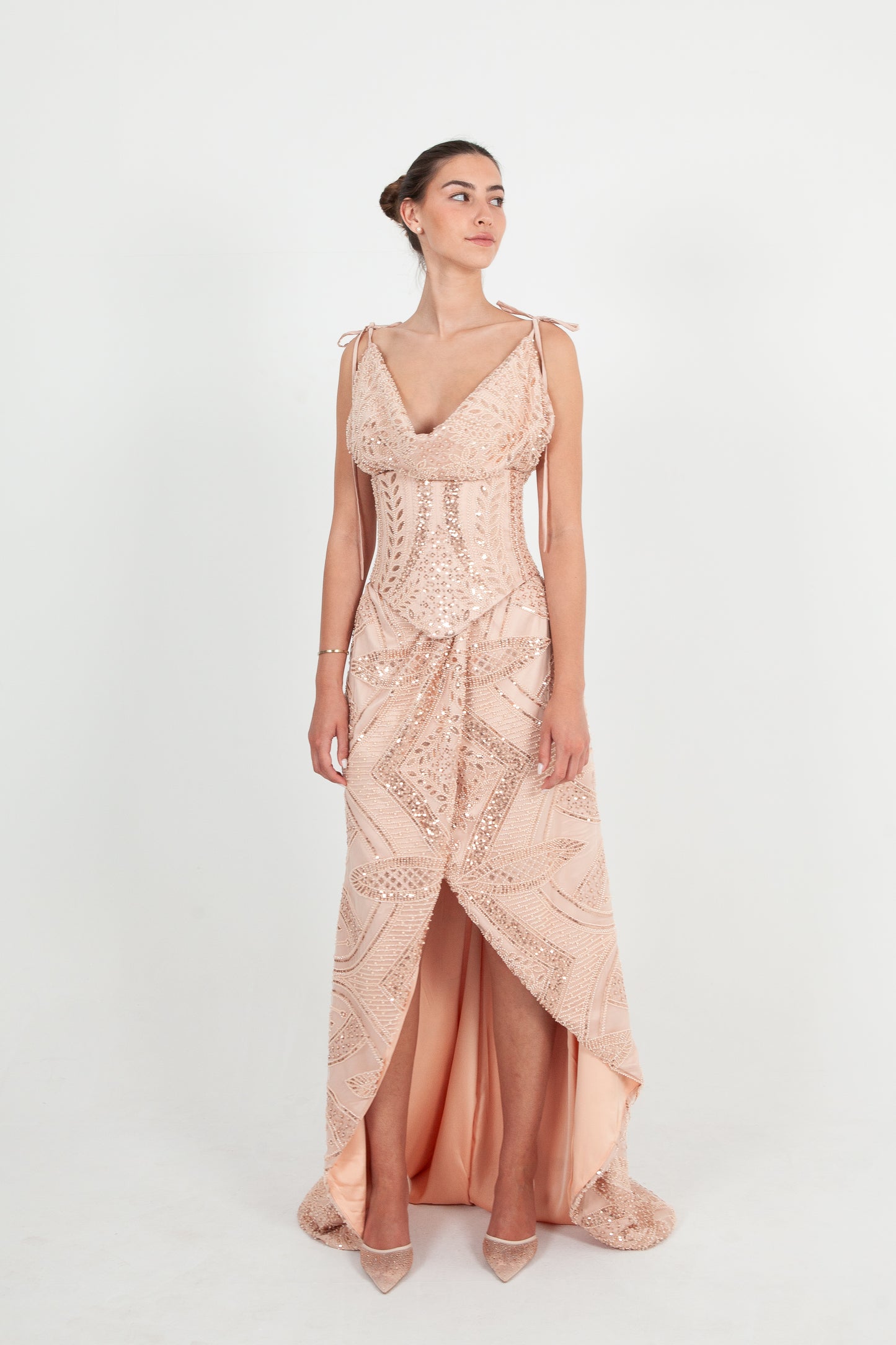 Robe Rose Poudrée