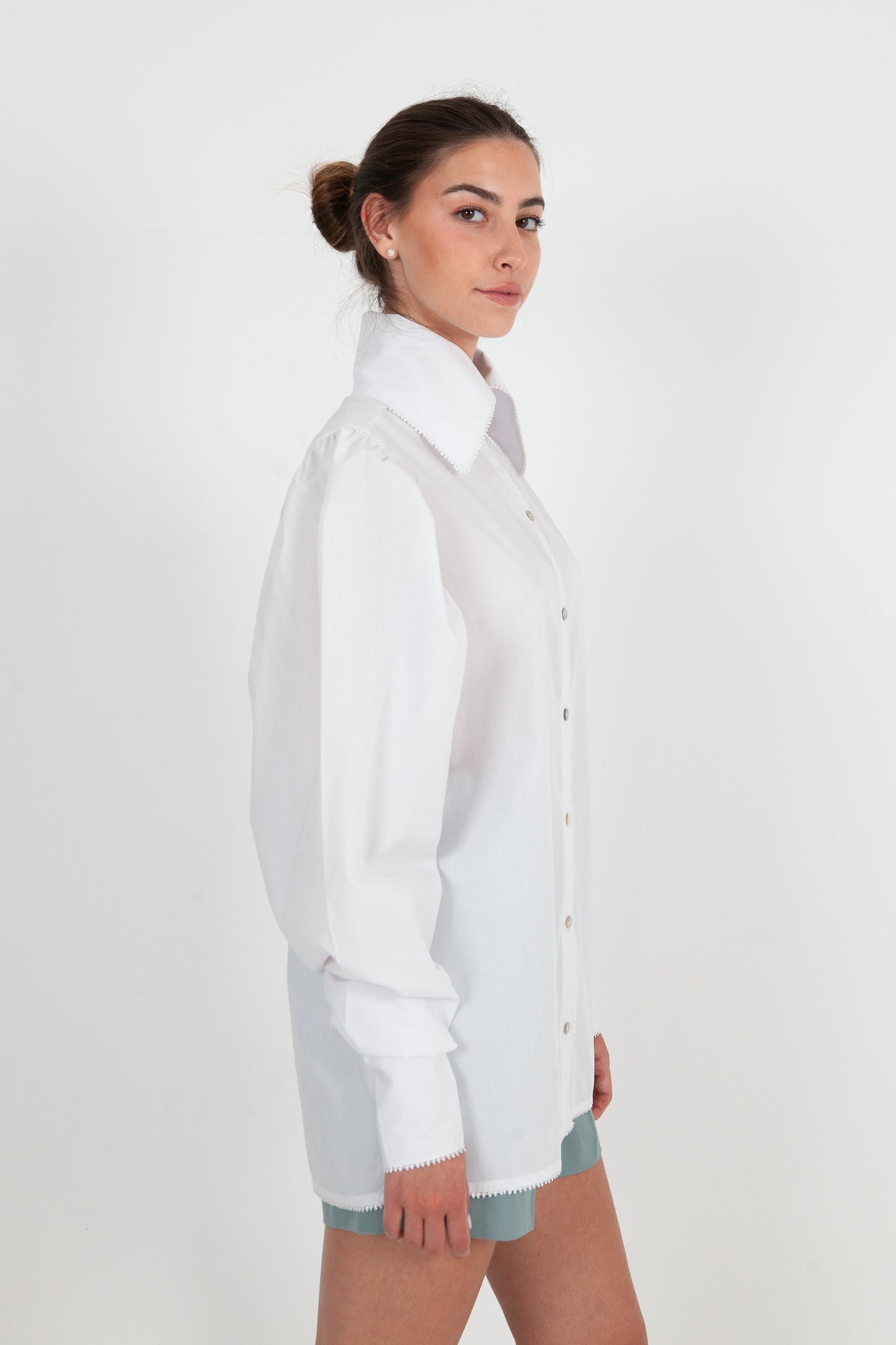 Chemise Oversize en Popeline de Coton