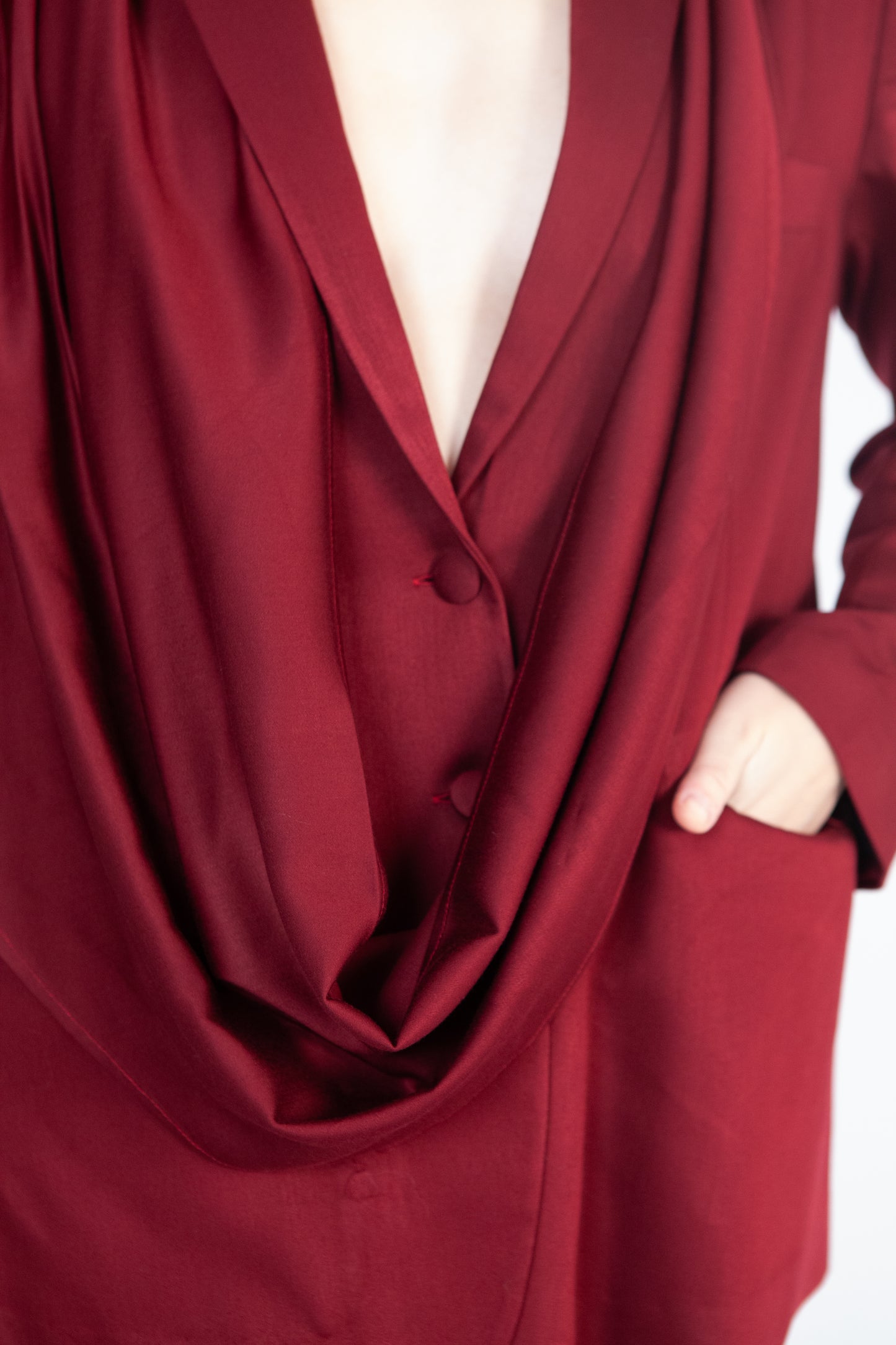 Veste blazer oversize avec châle
