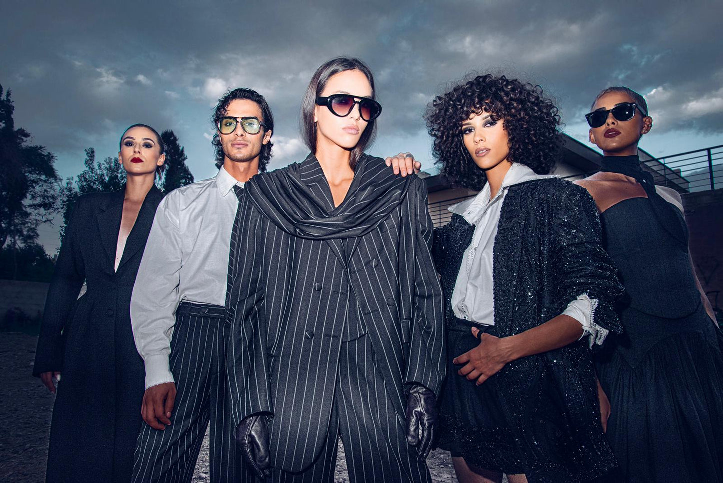 Ensemble rayé unisexe