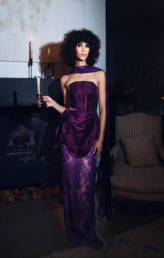 Ensemble violet profond