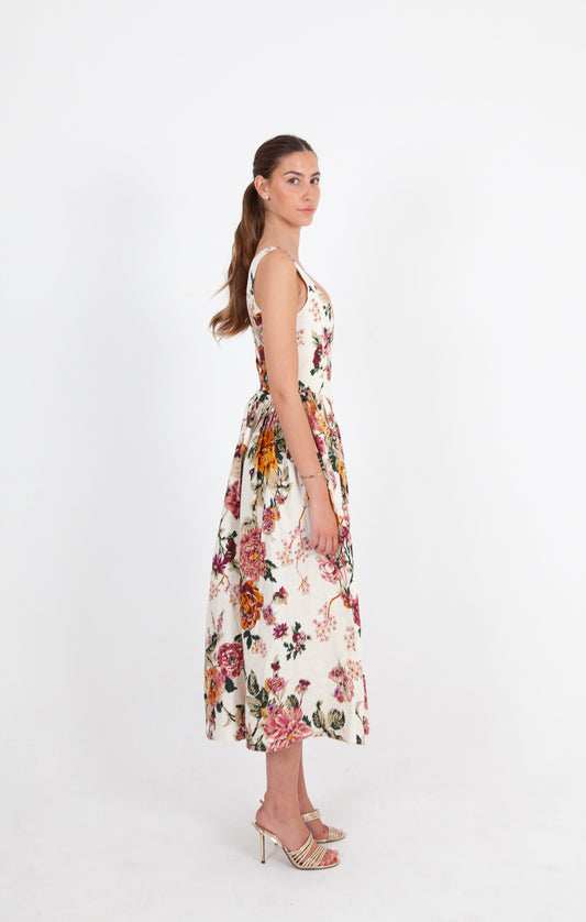 Robe Corset Fleuri