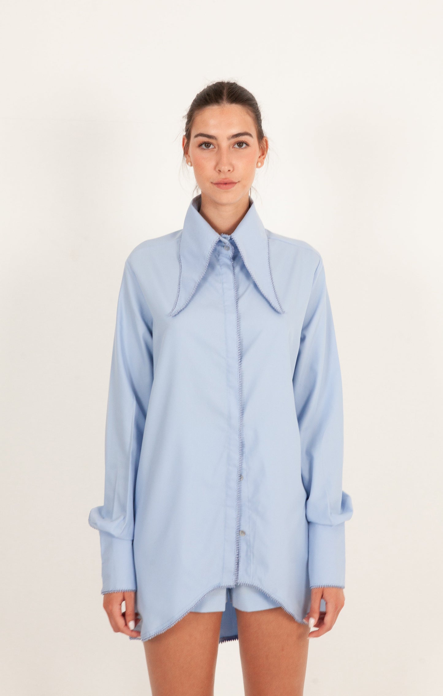 Chemise en popeline de coton