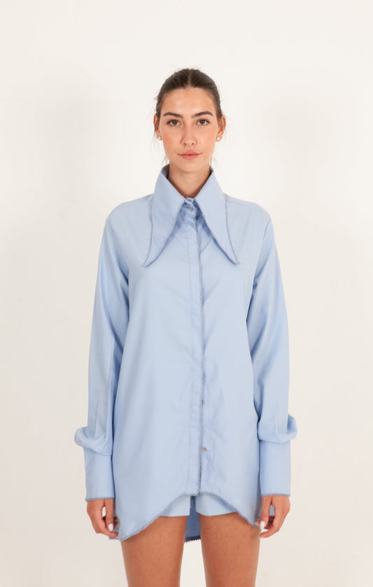 Chemise en popeline de coton