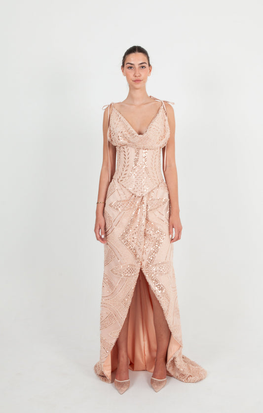Robe Rose Poudrée