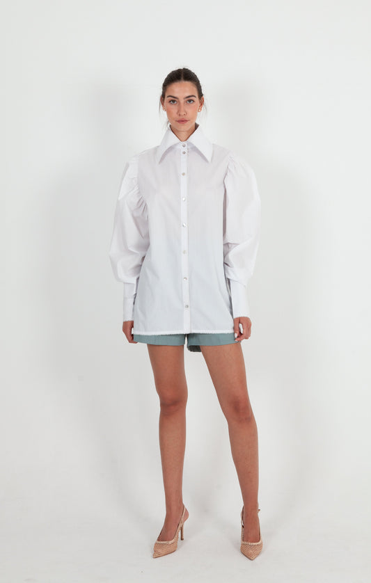 Chemise Oversize en Popeline de  Coton