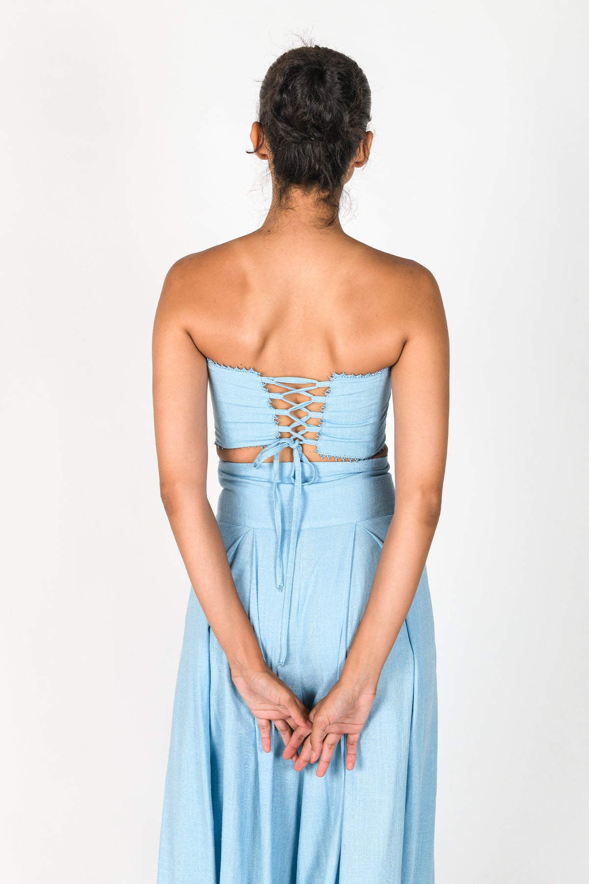 PANTALON PALAZZO + CORSÉE